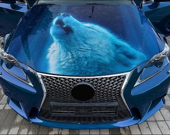 Haubenverpackungs-Wolf-Vinylaufkleber-voller Farbkundenspezifischer Abziehbild #3 passend für jedes Auto