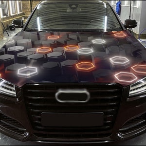 Car Hood Wrap Abstract Vinyl Sticker Full Color Custom Decal #2 fit any car