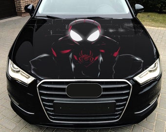 Car Hood Wrap Spider-Man Vinyl Sticker Full Color Superhero Decal #8 fit any car