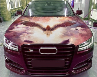 Haubenverpackungs-Engel-Vinylaufkleber-volle Farbe kundenspezifisches Abziehbild passen jedes Auto