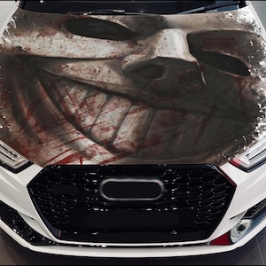 Car Hood Wrap Mask Vinyl Sticker Full Color Custom Decal fit any car