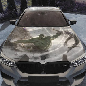 Car Hood Wrap Hulk Vinyl Sticker Full Color Custom Decal #2 fit any car