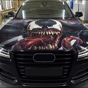 Car Hood Wrap Venom Vinyl Sticker Full Color Custom Decal #3 fit any car