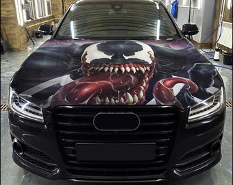 Car Hood Wrap Venom Vinyl Sticker Full Color Custom Decal #3 fit any car