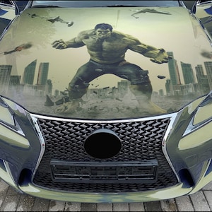 Car Hood Wrap Hulk Vinyl Sticker Full Color Custom Decal #4 fit any car