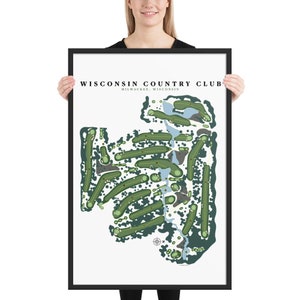Wisconsin Country Club, Milwaukee, Wisconsin, Framed poster print