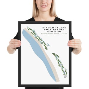Kiawah Island Golf Resort, Ocean Course, Kiawah Island, South Carolina, Framed poster print