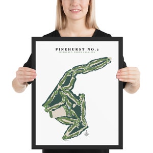 Pinehurst No. 2, Pinehurst, North Carolina, Golf Course Print Framed poster