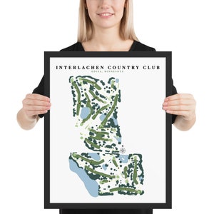 Interlachen Country Club, Edina, Minnesota, Framed poster print