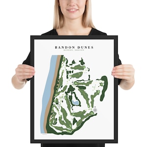Bandon Dunes, Bandon, Oregon, Ingelijste poster print