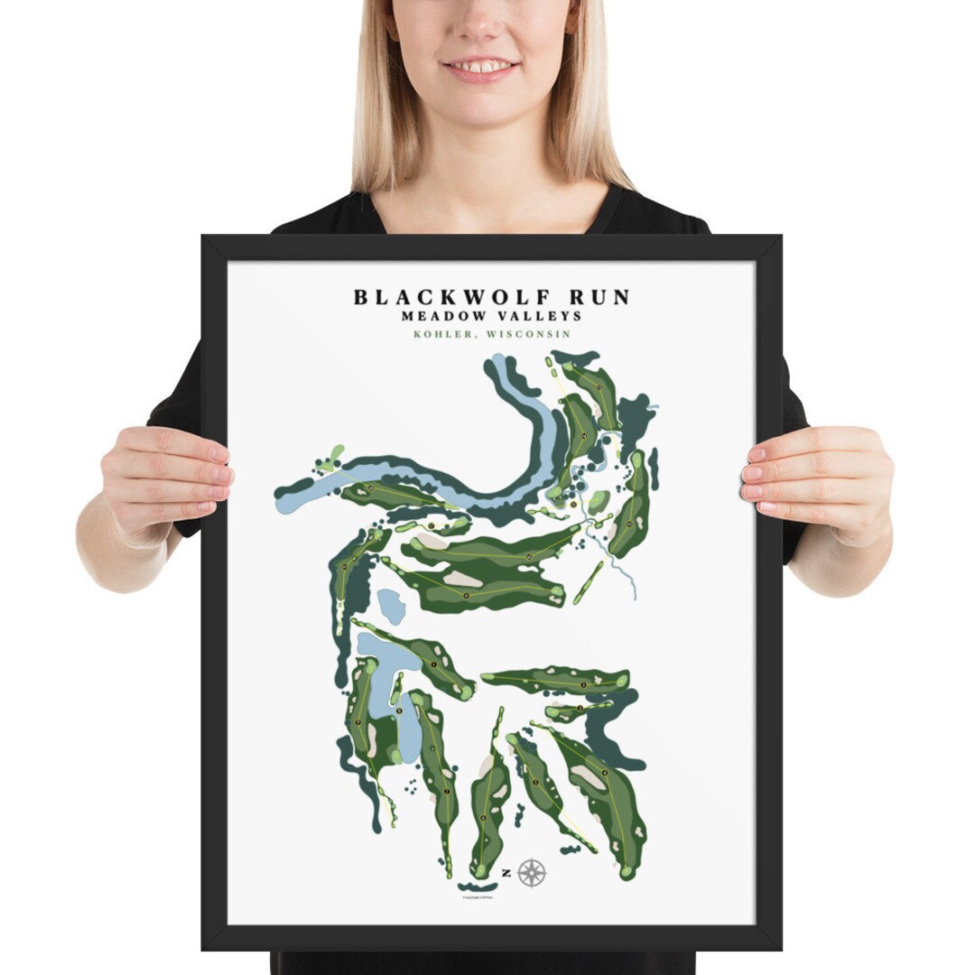 Blackwolf Run Meadow Valleys, Kohler, Wisconsin Framed Poster Print Etsy