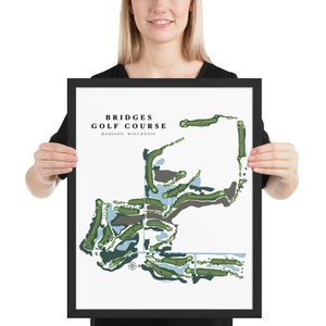 Bridges Golf Course, Madison, Wisconsin, Framed poster print