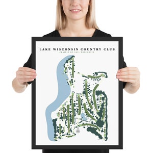 Lake Wisconsin Country Club, Prairie Du Sac, Wisconsin, Framed poster print