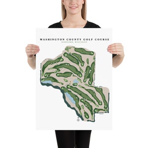 Washington County Golf Course, Hartford, Wisconsin, Poster print