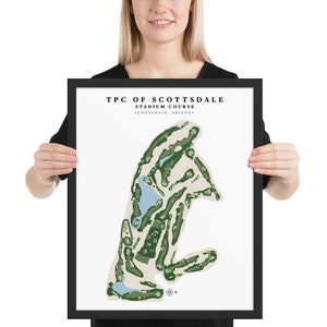 TPC of Scottsdale - Stadium Kurs, Scottsdale, Arizona, Golfkurs Gerahmtes Poster