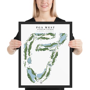 PGA West, Stadium Course, La Quinta, California, Framed poster print