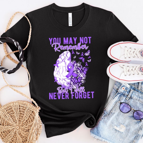 you May Not Remember But I Will Never Forget, Alzheimer's Awarness Png, Cricut, SVG Digital Download, Digital File, Cut File, Png Download