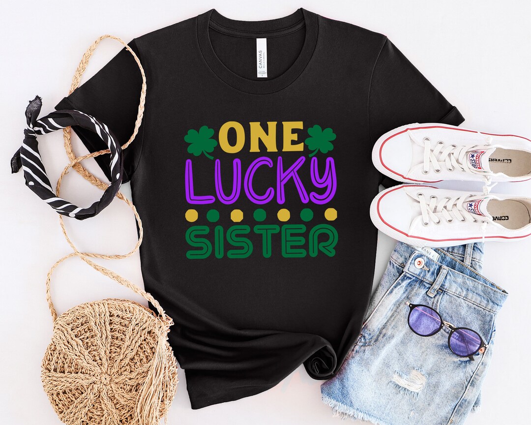 One Lucky Sister Svg, Lucky Sister Svg, Sister T Shirt Svg,st Patrick's ...