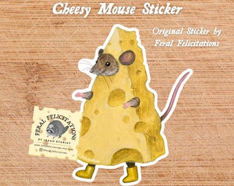 Cheesy Mouse Sticker Decal