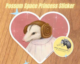 Starwars Possum Princess Sticker Decal