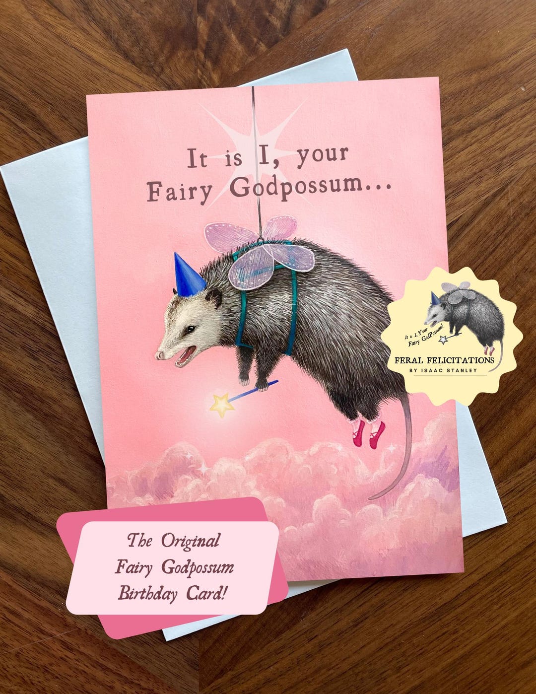 The Fairy Godpossum Birthday Card