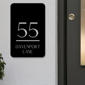 House Number Sign, Address Number Sign, Custom Address Sign, Metal Address Sign, Closing Gift, Wedding Gift, Personalized Gifts Metal Plaque