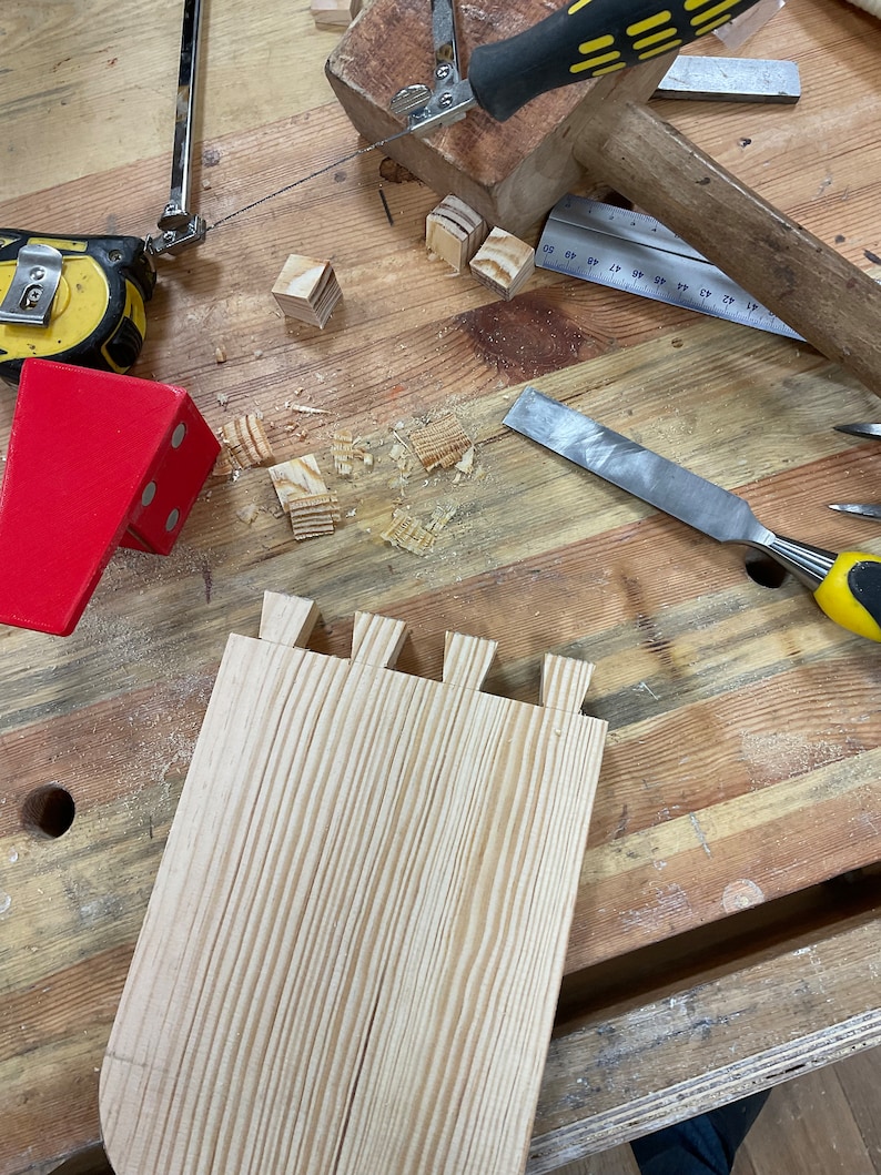 Dovetail Jig 15 for Hand Cutting Dovetails, With Antislip and