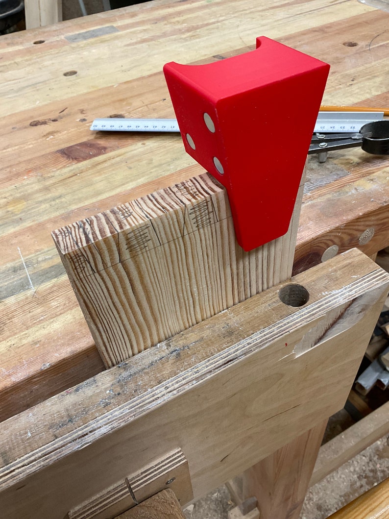 Dovetail Jig 15 for Hand Cutting Dovetails, With Antislip and