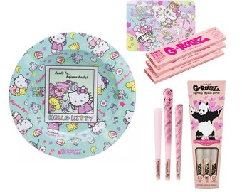 Set Posacenere per Ragazze Hello Kitty Stoner Kit Rosa Regalo per Stoner con cartine