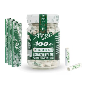 Reinigen Sie die Filter „Extra Slim White Pre Rolls“ mit dem Zigarettenpapier „Geschenk für Kiffer“.