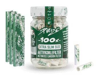 Purize Filtri pre-roll bianchi extra sottili con cartine regalo per stoner