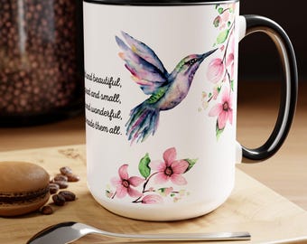Hummingbird Mug, Hummingbird Coffee Mug, Hummingbird Gifts for Women, Hummingbird Cup, Humming Bird Gifts, Hummingbird Coffee Cup