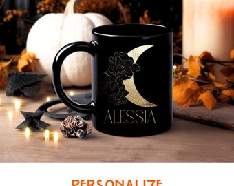 Moon Coffee Mug, Autumn Cup Fall Mug, Fall Gift, Thanksgiving Gift, Autumn Mug, Gift for Mom, Pumpkin Spice, Gift For Her
