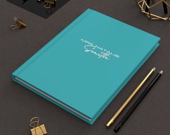 Back to school, Personalized Hardcover Notebook, Custom Name Journal, Monogramm, Personalized Stationery, Unique Gift, , Matte
