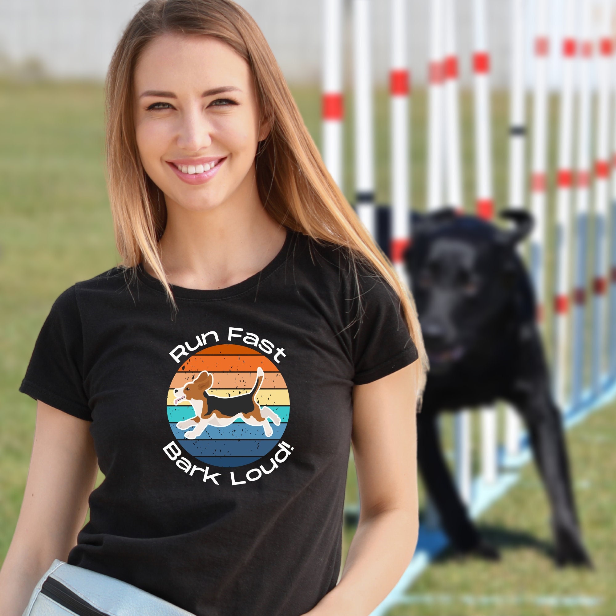 Fast and Loud Beagle Agility Trial Clean Run Shirt for Beagle Lover