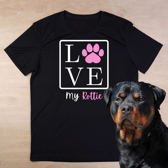 I Love My Rottie T-Shirt Rottweiler Dog Lover Gift Idea I Love My Rottie T-Shirt Rottweiler Dog Lover Gift Idea