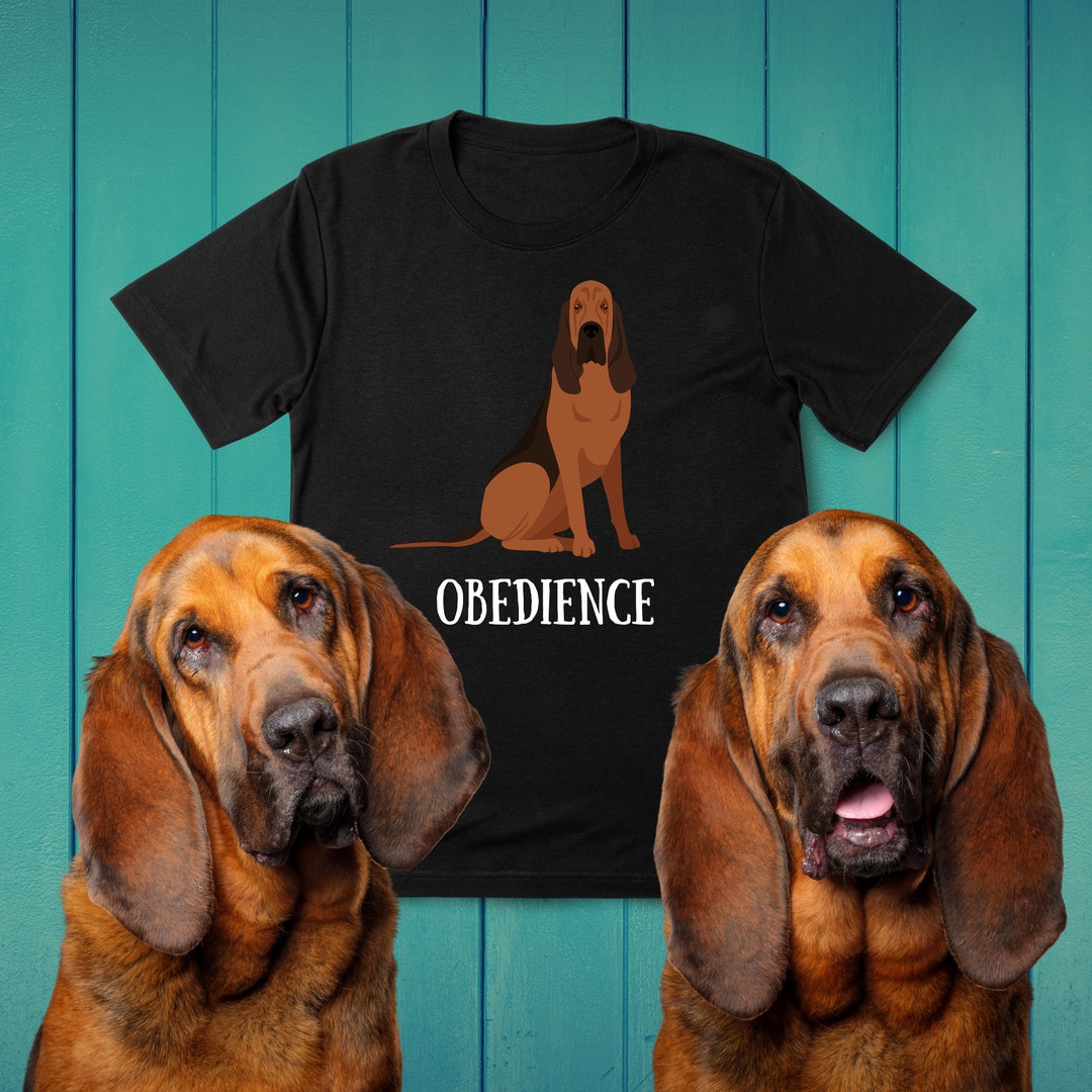 Obedience Dog Shirt – Bloodhound Obedience Trial Gift – Sit Stay
