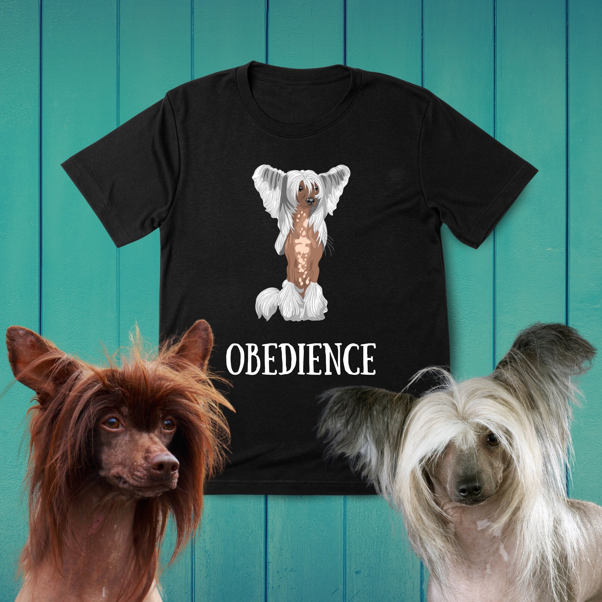 Pocket Cute Chinese Crested Dog - T-Shirt Pocket Cute Chinese Crested Dog - T-Shirt