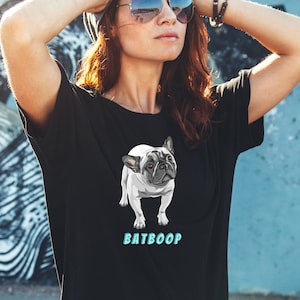 Batboop Frenchie Shirt – Funny Dog Nickname Tee – Dog Name Game Gift for French Bulldog Moms, Flat Face Lovers & Snorty Dog Fans