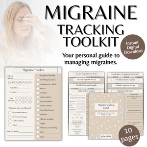 Migraine Tracker Printable: 10-Page Headache & Symptom Log (PDF Download) | Pain Management Journal | Chronic Pain Symptom Tracker