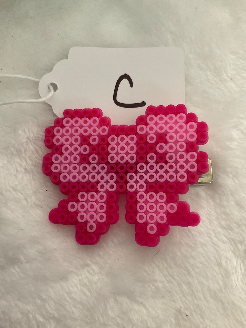 Mini Perler Bead Hair Bows Etsy