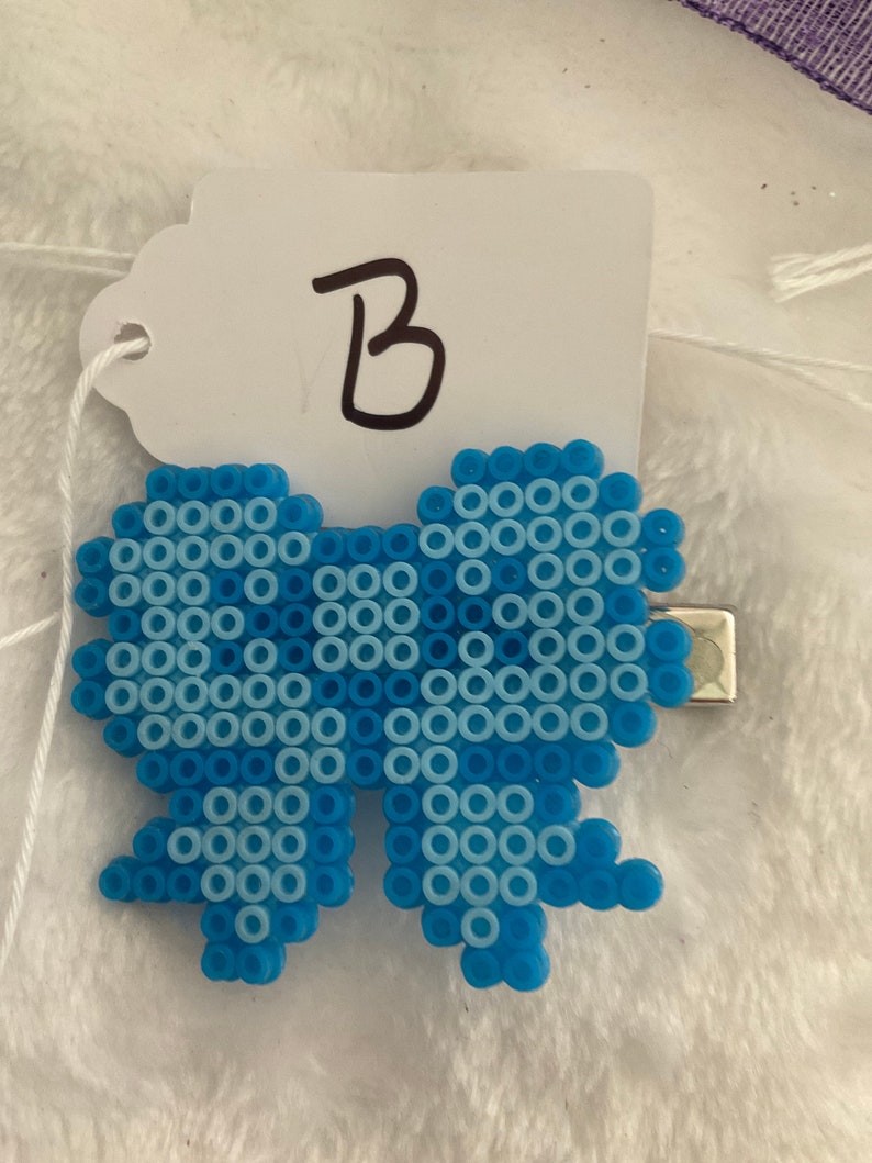 Mini Perler Bead Hair Bows Etsy