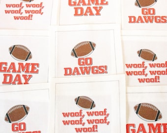 University of Georgia, Cocktail Napkins, Dawgs, Napkin Set, College Football, SEC, Party Supplies, Sorority, UGA, Game Day