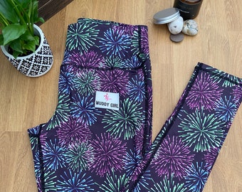 GO WITH A BANG Sports Fitness Leggings Suitable for Yoga, Running, Gym, Canicross, Bikejoring, Dance, Aerobics, Hiking, Exercise