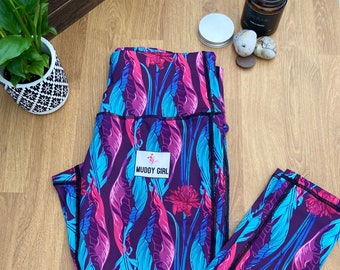 LUCKY LEAVES Sports Fitness Leggings Suitable for Yoga, Running, Gym, Canicross, Bikejoring, Dance, Aerobics, Hiking, Exercise