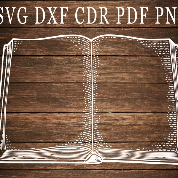 Book frame Vector files / Frame svg / Vintage Book Clipart / Book Vector Graphics / For invitations / Svg Png Pdf files / Instant download