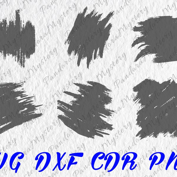 Grunge Brush SVG, Brush stroke clipart, Brush stroke Svg, Brush stroke digital download, Brush stroke cricut, Brush stroke vector, cut files