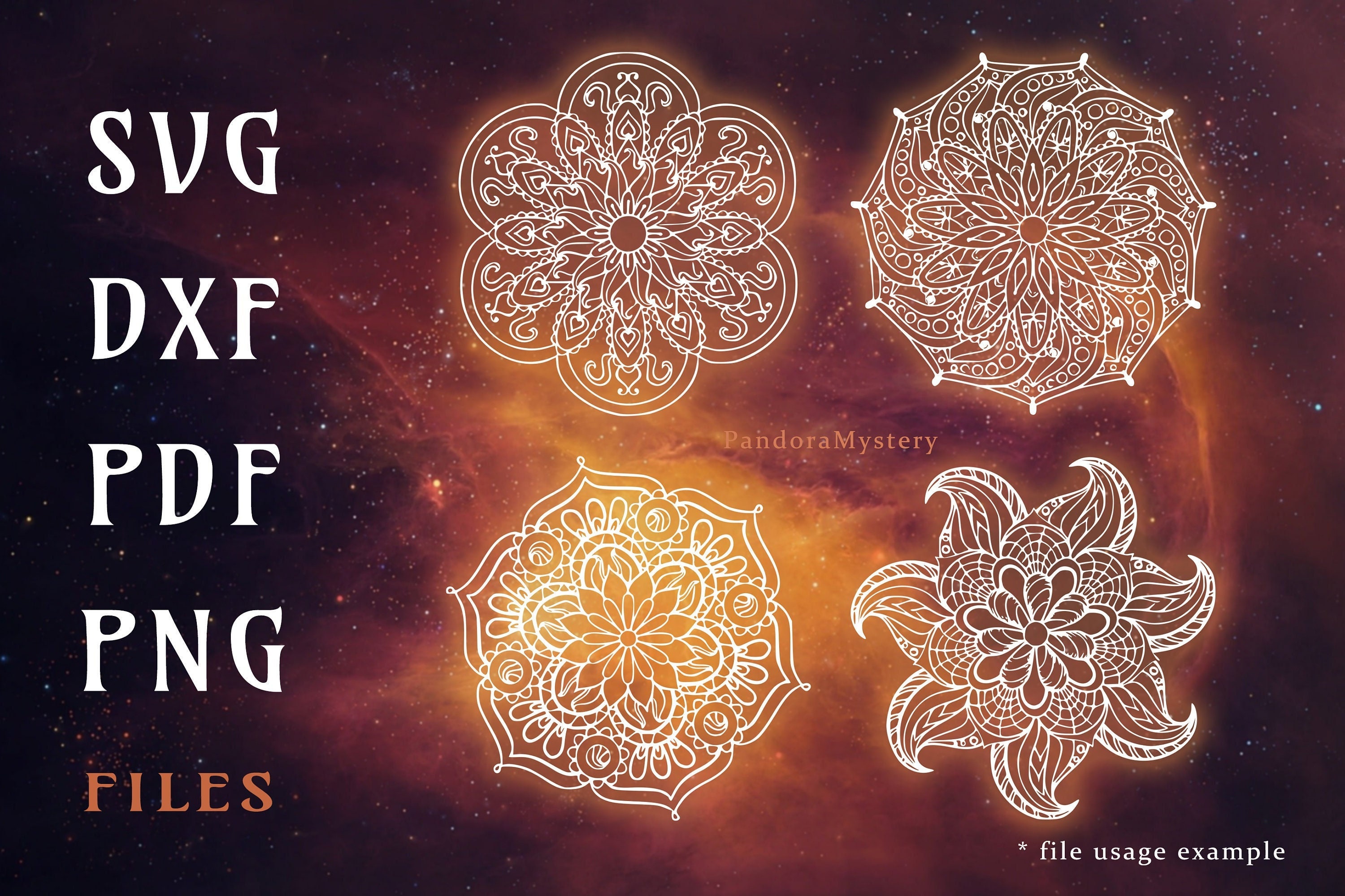 Mandala set Zentangle / Zentangle svg / SVG files For Cricut / Mandala Silhouette / Mandala Vector Clipart / Mandala Svg Instant download