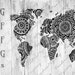 World Map Zentangle / Zentangle Svg / SVG Files for Cricut / World ...