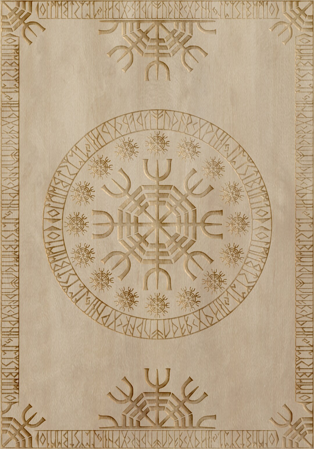 Runic Panel Vector Files / Runic Panel Svg / Runic Panel Silhouette ...